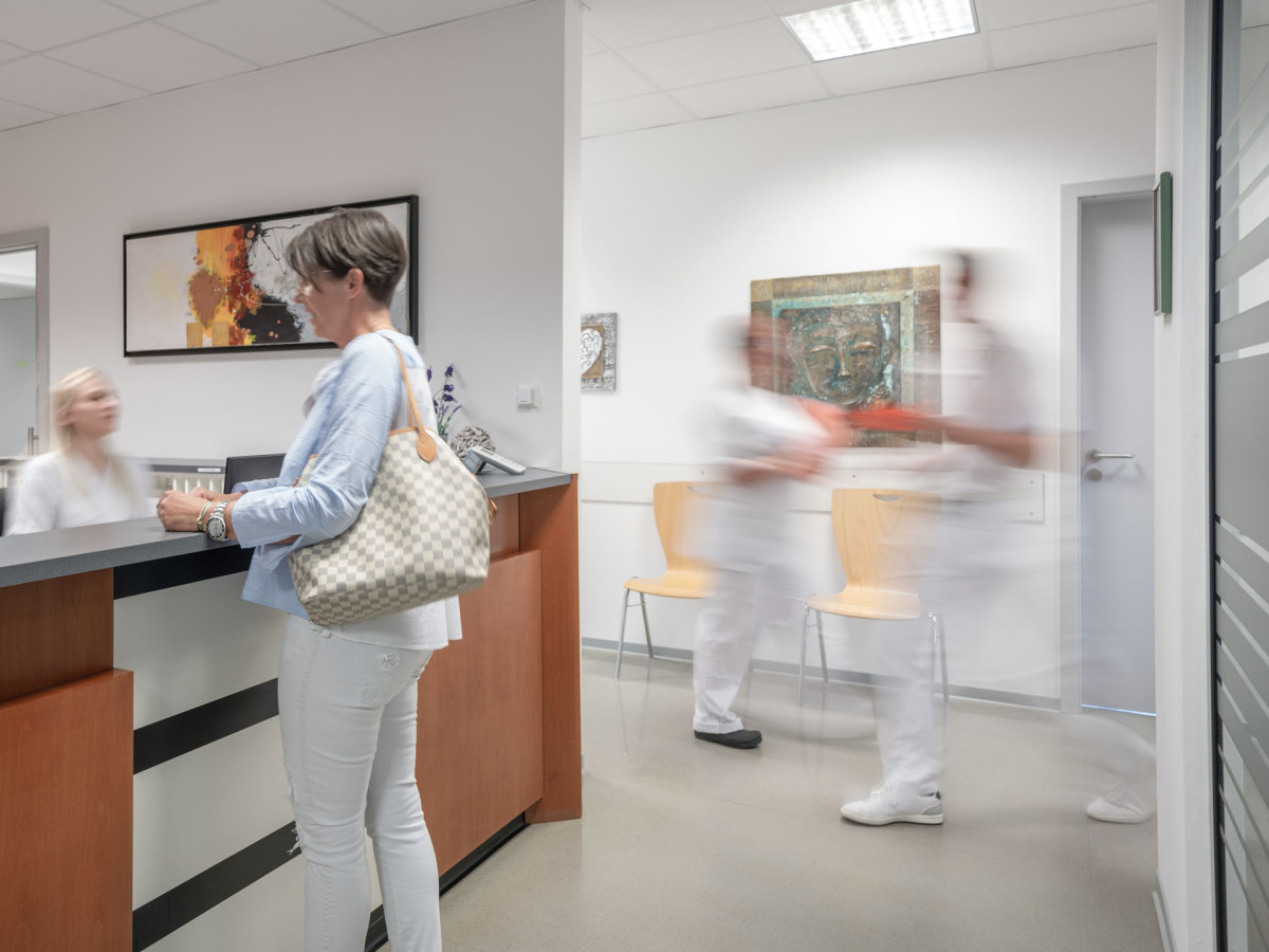 Empfangsbereich der Inneren Medizin Achern