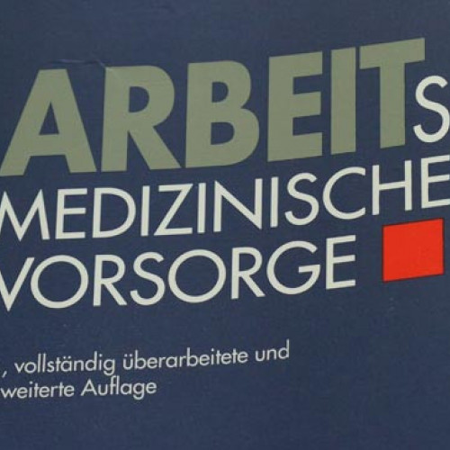 Ansicht eines Buches zur Arbeitsmedizinischen Vorsorge